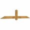 Ekena Millwork Eugene Rough Sawn Timber Gable Bracket, Western Red Cedar, 72"W x 15"H x 2"D x 4"F, 5/12 Pitch GBW072X15X0204EUG00RWR - alternate 4